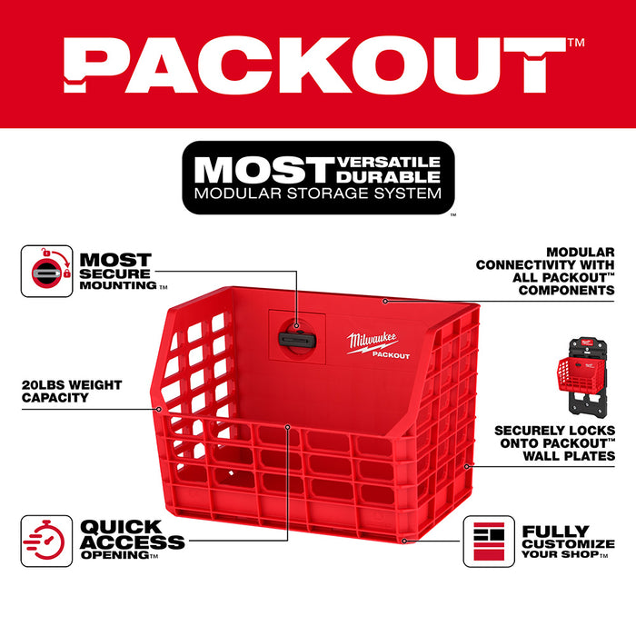 Milwaukee PACKOUT™ Compact Wall Basket