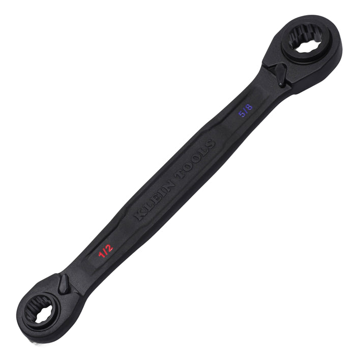 Klein Tools 4-in-1 Ratcheting Wrench, Medium