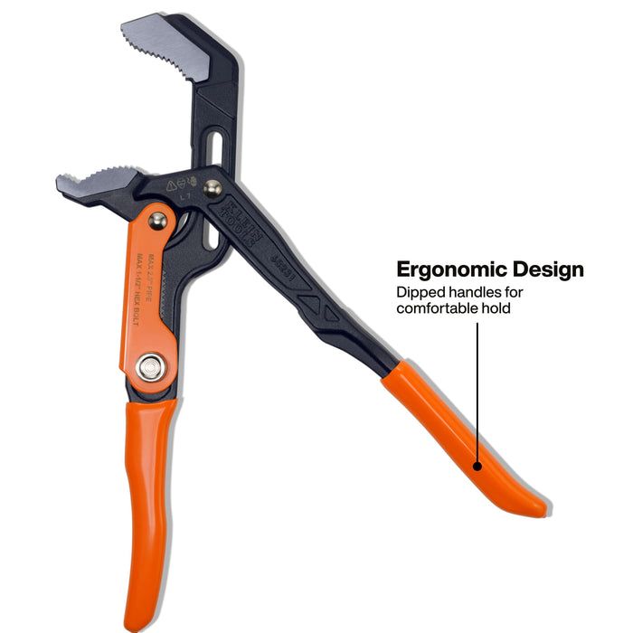 Klein Tools Quick-Adjust S-Jaw Pipe Wrench, 17-Inch
