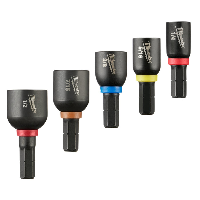 Milwaukee SHOCKWAVE™ 1" Impact Duty Insert Magnetic Nut Driver Set 5PC
