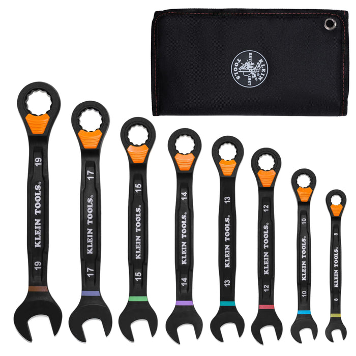 Klein Tools Ratcheting Combination Metric, 8-Piece