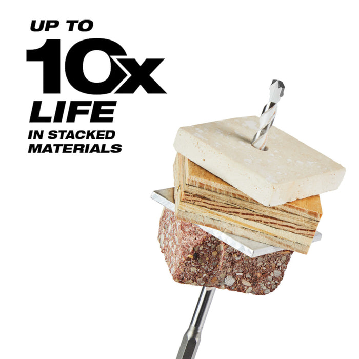 Milwaukee 3/8" x 4" x 6" SHOCKWAVE™ Impact Duty Carbide Multi-Material Drill Bit