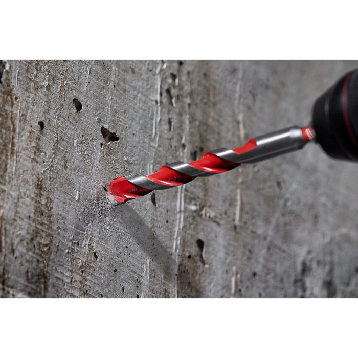 Milwaukee 1/2" x 4" x 6" SHOCKWAVE™ Impact Duty Carbide Hammer Drill Bit with POWER TIP™