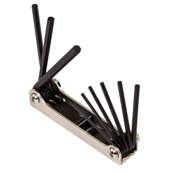 Klein Tools Folding Hex Key Set, 9-Key, SAE Sizes, Model 70591*