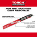 Milwaukee 6" 8 TPI TORCH™ with NITRUS™ Carbide for Cast Iron SAWZALL® Blade (1 PK)