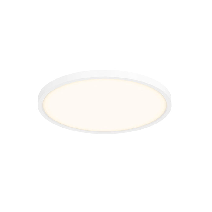 DALS Lighting White 9 Inch Slim Round LED Flush Mount, Model 7209-WH*
