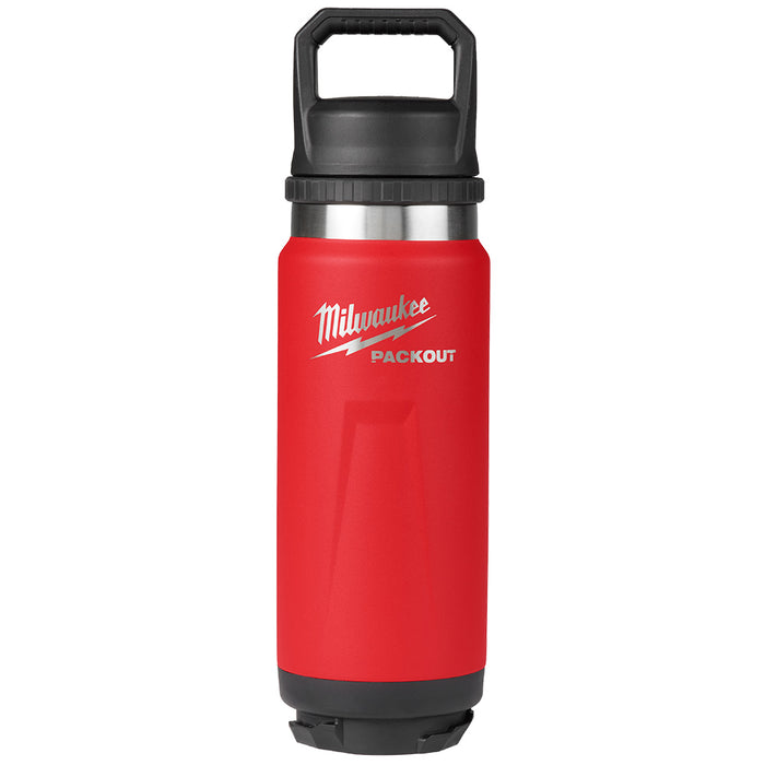 Milwaukee PACKOUT™ 24oz Insulated Bottle with Chug Lid - Red
