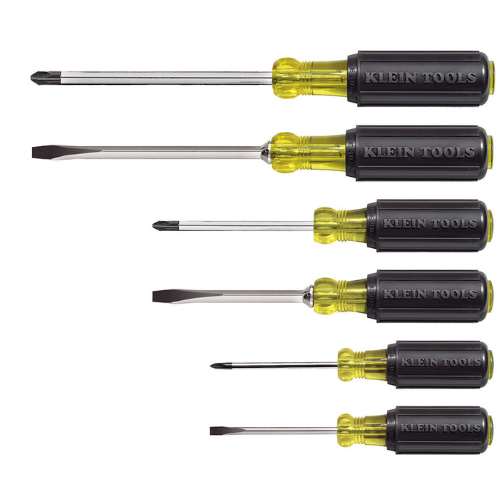 Klein Tools Screwdriver Set, Slotted and Phillips, 6-Pieces, Model 85074*