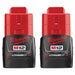 Milwaukee M12™ REDLITHIUM™ 1.5Ah Compact Battery Pack (2 Piece)