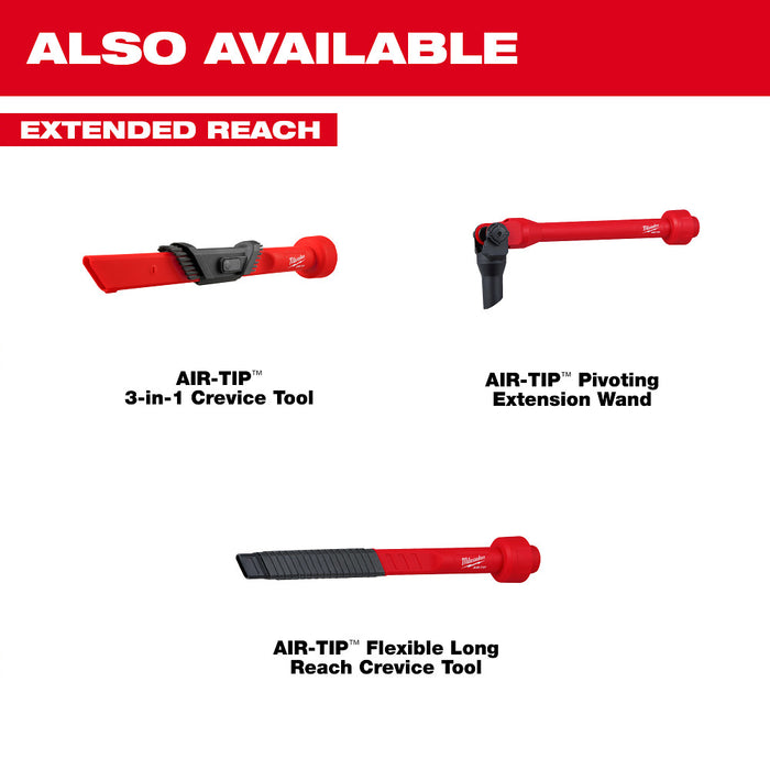 Milwaukee AIR-TIP™ 3-in-1 Crevice and Brush Tool