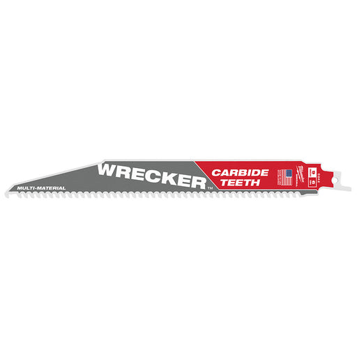 Milwaukee 1PK 6TPI 9" Carbide Wrecker Blade