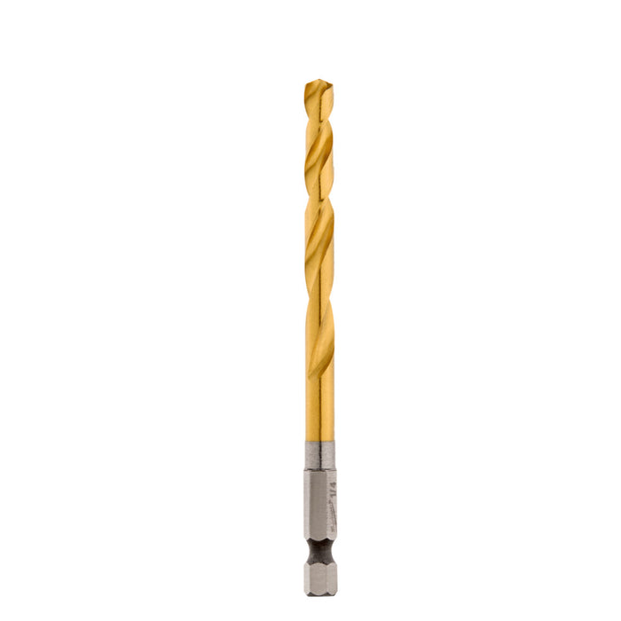 Milwaukee 1/4" SHOCKWAVE™ Impact Duty RED HELIX™ Titanium Drill Bit