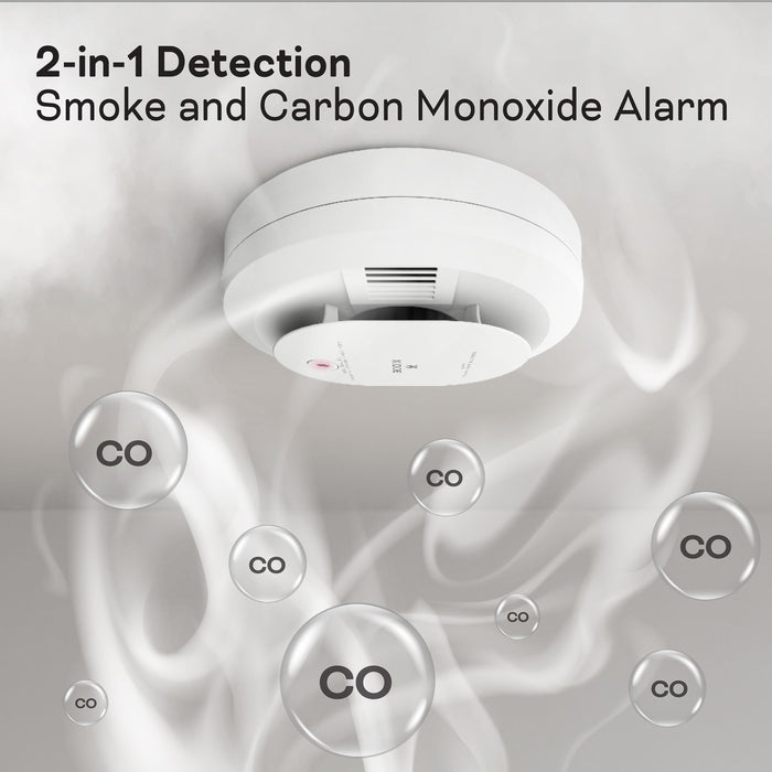 Kidde Hardwired Smoke & Carbon Monoxide Voice Alarm, Interconnectacle with AA Battery Backup, Model 900-CUAR-VCA