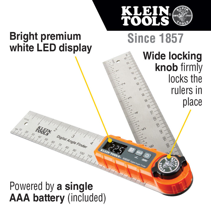 Klein Tools Digital Angle Finder, Model 935DAF*