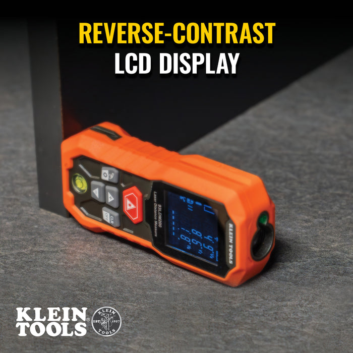 Klein Tools Laser Distance Measurer, Up to 200', Model 93LDM200*