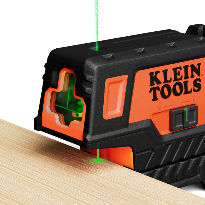 Klein Tools Compact Green Cross-Line Laser Level with Plumb Spot