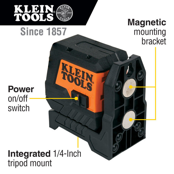 Klein Tools Red Mini Cross-Line Laser Level, Model 93MCLS*