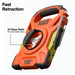 Klein Tools 100-Foot Open Reel Tape Measure with Single Hook and Carabiner