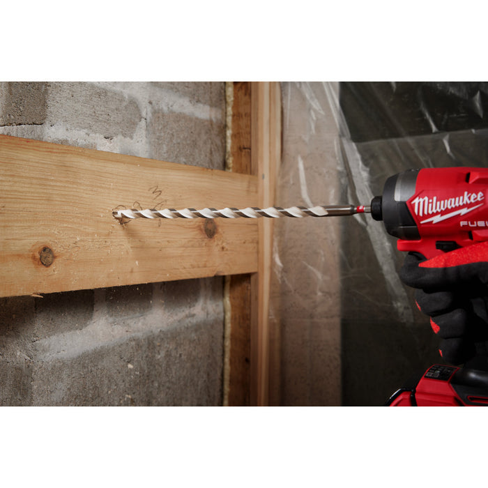 Milwaukee 1/8" x 2" x 3-1/2" SHOCKWAVE™ Impact Duty Carbide Multi-Material Drill Bit