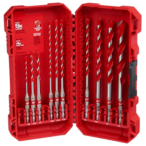 Milwaukee 10pc. Hammer Drill Bit Set