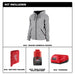 Milwaukee M12™ Women's Heated Hoodie Kit Gray Large
