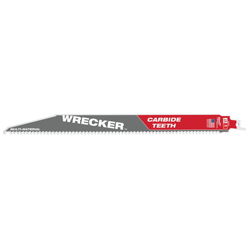 Milwaukee 12" 6 TPI WRECKER™ with Carbide Teeth SAWZALL® Blade for Multi-Material (1 PK)