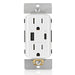Leviton Decora 60W USB-A/C PD Wall Outlet, 15A TR Receptacle, Wallplate not included, AC1P6-W White