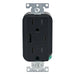 Leviton Decora 27W USB-A/C Wall Outlet, 15A TR Receptacle, Wallplate not included, AC1X3-E Black