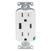Leviton Decora 27W USB-A/C Wall Outlet, 15A TR Receptacle, Wallplate not included, AC1X3-W White