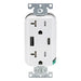 Leviton Decora 27W USB-A/C Wall Outlet, 20A TR Receptacle, Wallplate not included, AC2X3-W White