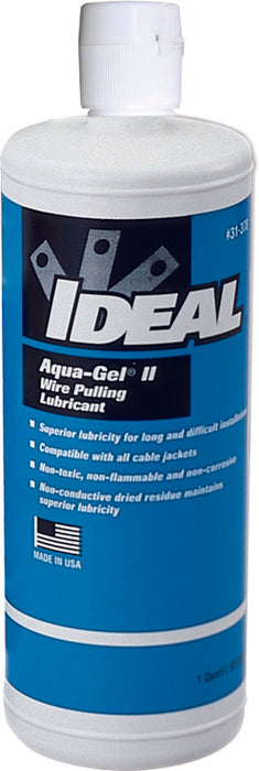 IDEAL Aqua-Gel II Cable Pulling Lubricant 1-Quart Squeeze Bottle, Model 31-378