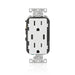 Leviton Decora 18W USB-C Wall Outlet, 15A TR Receptacle, Wallplate not included, BCC15-W White