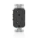 Leviton Decora 18W USB-C Wall Outlet, 20A TR Receptacle, Wallplate not included, BCC20-E Black