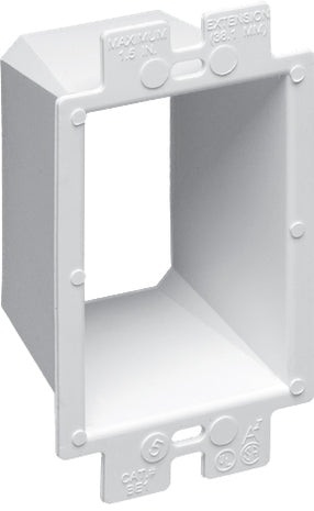 Electrical Box Extenders & Extensions — Plastic, 1 2 & 3 Gang Extenders ...