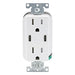 Leviton Decora 30W USB-C Wall Outlet, 15A TR Receptacle, Wallplate not included, CC1X3-W White