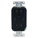 Leviton Decora 30W USB-C Wall Outlet, 20A TR Receptacle, Wallplate not included, CC2X3-E Black