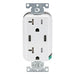 Leviton Decora 30W USB-C Wall Outlet, 20A TR Receptacle, Wallplate not included, CC2X3-W White