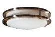 Magic Lite LED Drum Ceiling light, 25W, 3000K, brushed nickel trim