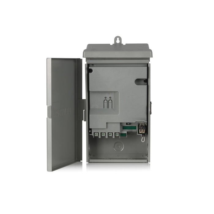 Leviton Decora Smart 50 Amp 24-Hour Indoor/Outdoor High Current Electronic Programmable Smart Timer Switch, Metal, D2HCS-DLG