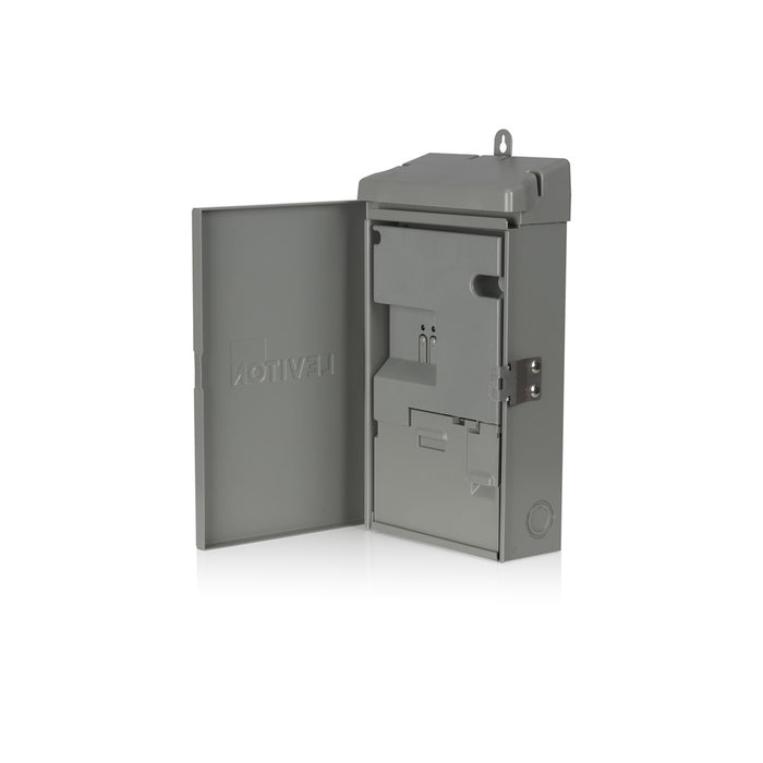 Leviton Decora Smart 50 Amp 24-Hour Indoor/Outdoor High Current Electronic Programmable Smart Timer Switch, Metal, D2HCS-DLG