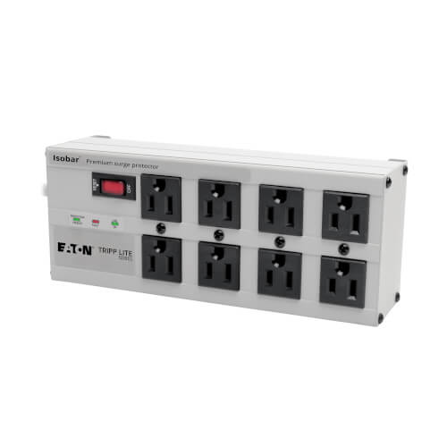 Eaton Isobar 8-Outlet Surge Protector, 25 ft. Metal Housing