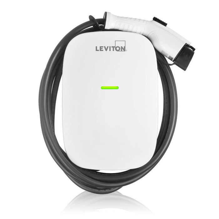 Leviton 40 Amp Level 2 Electric Vehicle Plug-In Charging Station with Wi-Fi in White