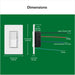 Lutron Sunnata Touch Clam Gloss White