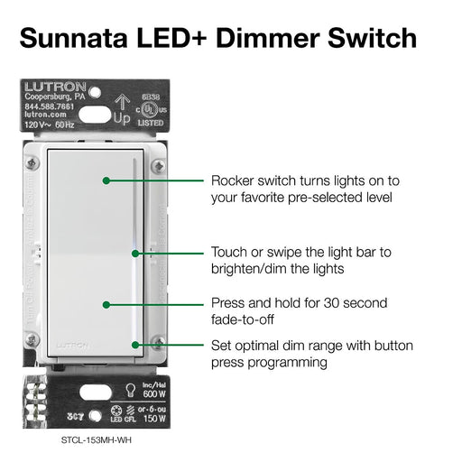 Lutron DIVA 150 LED NIGHT Mode Dimmer