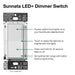Lutron DIVA 150 LED NIGHT Mode Dimmer