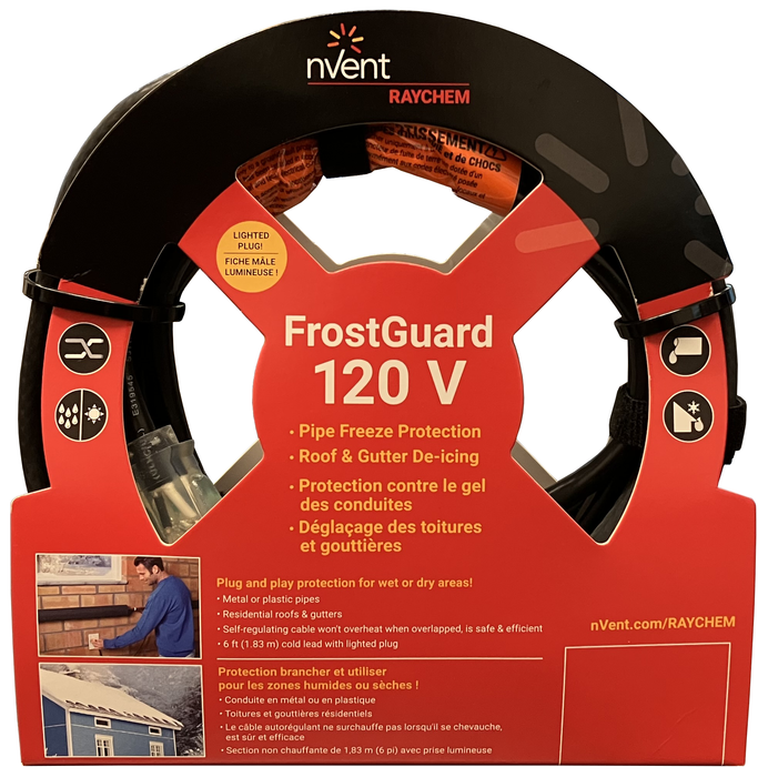 nVent Raychem Frostguard Freeze Protection Plug-In Kit 100 FT, Model FG1100P