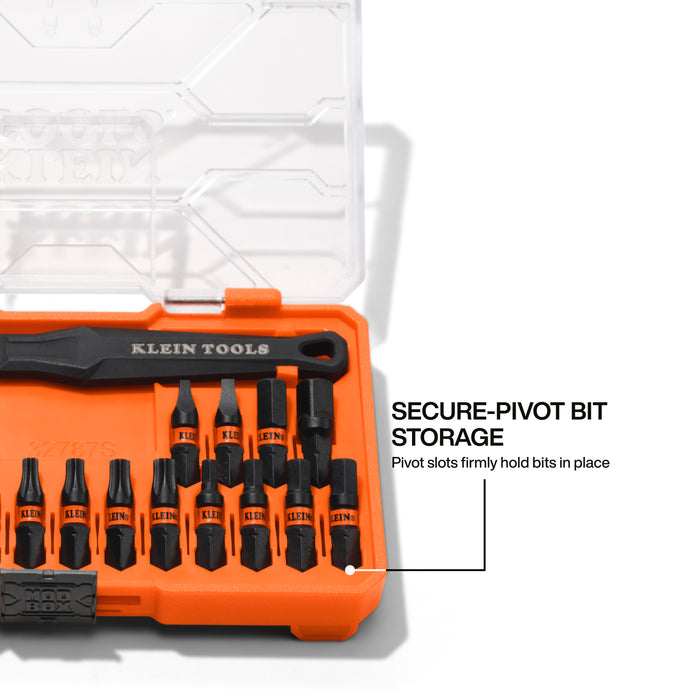 Klein Tools Proflex Micro Ratchet Impact Rated Bit Set, 20-piece 32787S