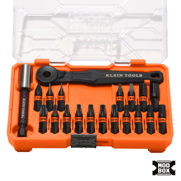 Klein Tools Proflex Micro Ratchet Impact Rated Bit Set, 20-piece 32787S