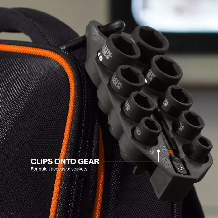 Klein Tools Grab-And-Go Impact Socket Set Metric 10pc  33809M