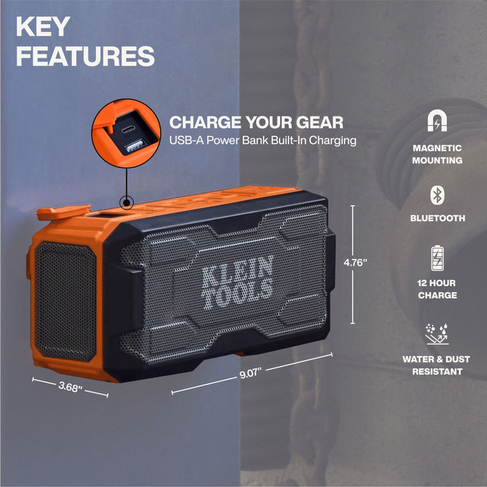 Klein Tools MODbox™ Bluetooth® Jobsite Speaker  69365MB